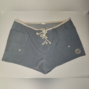 O'Neill Light Blue and Cream Swim Shorts